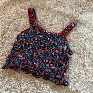 Youth girls crop tank top